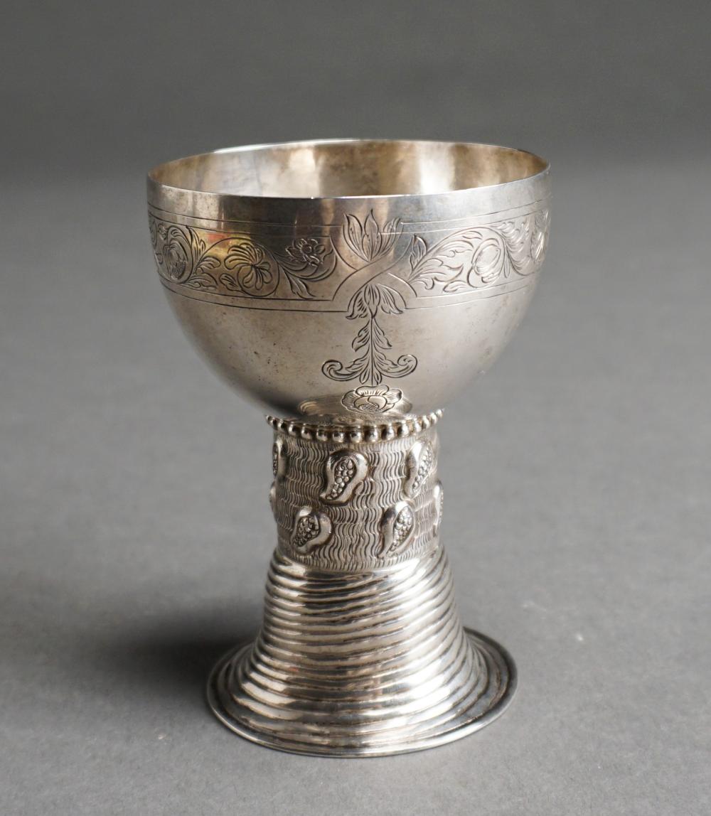 DUTCH 833-SILVER FOOTED CUP, 3