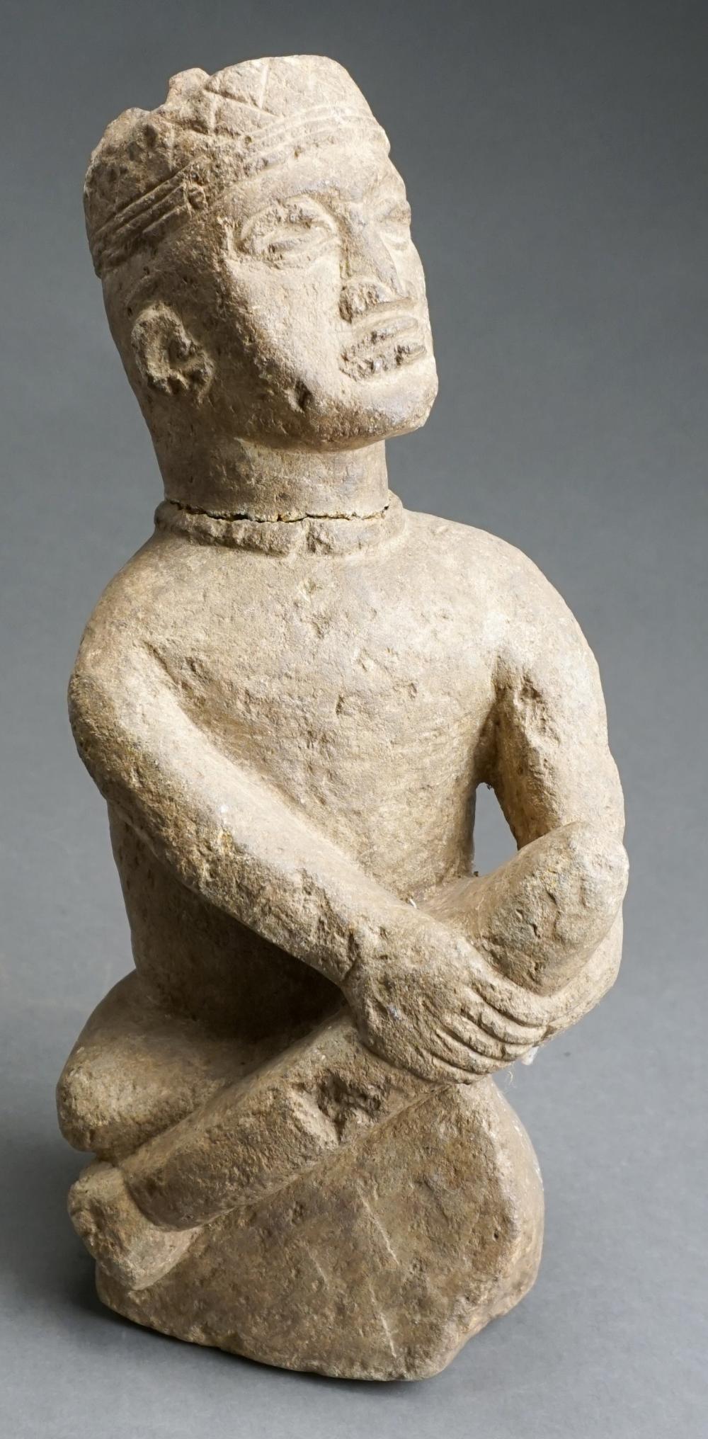 MBOMA STONE FUNERARY FIGURE, BAS