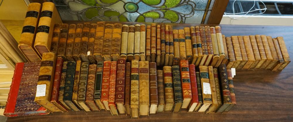 SIXTY-EIGHT VOLUMES OF MOSTLY LEATHER-BOUND