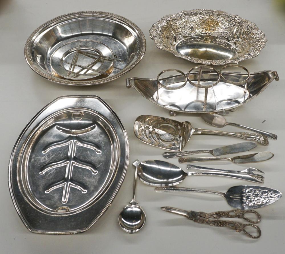 GROUP OF ASSORTED SILVER PLATE FLAT