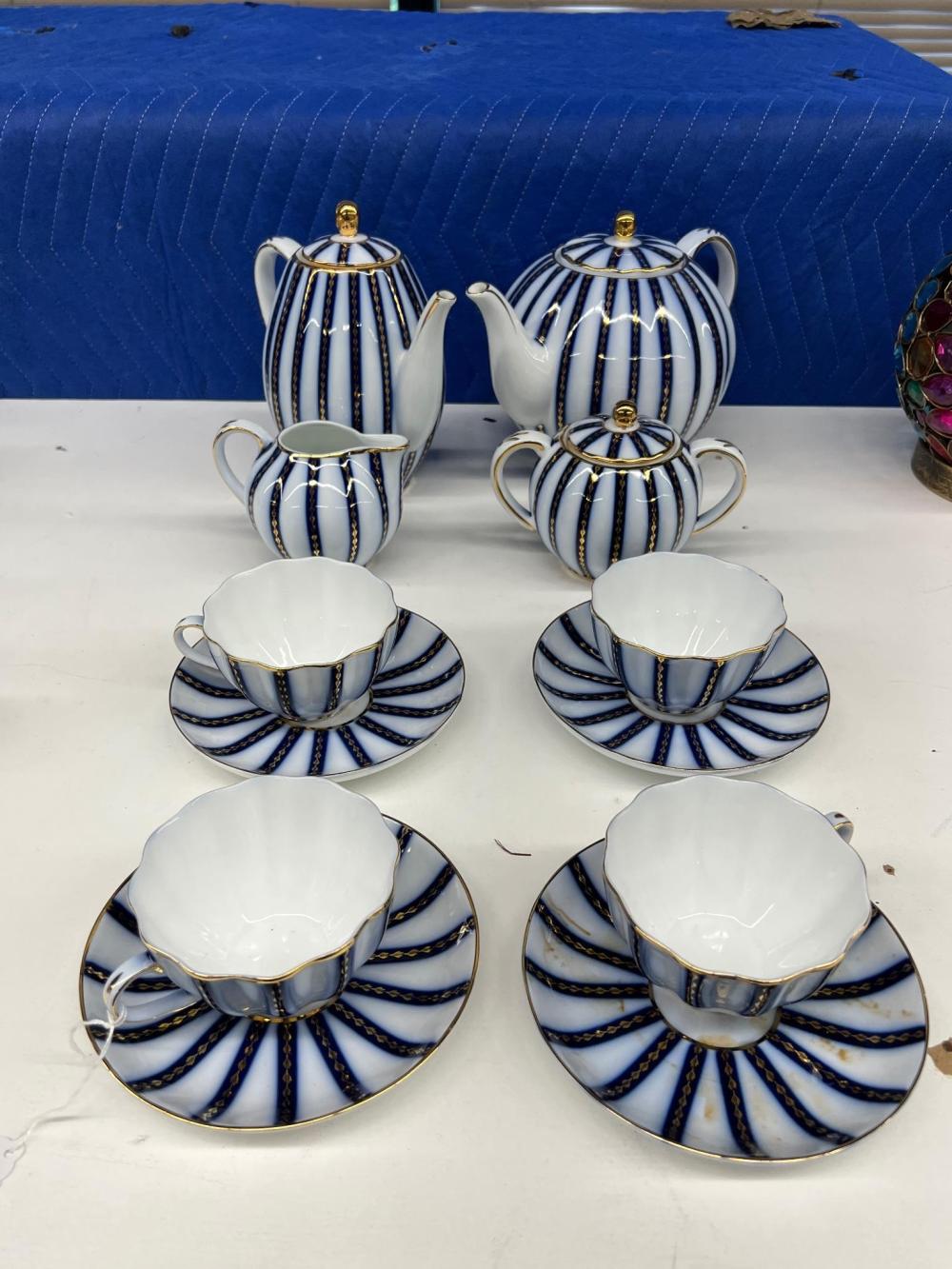 ROYAL DANUBE 12-PIECE BLUE AND WHITE