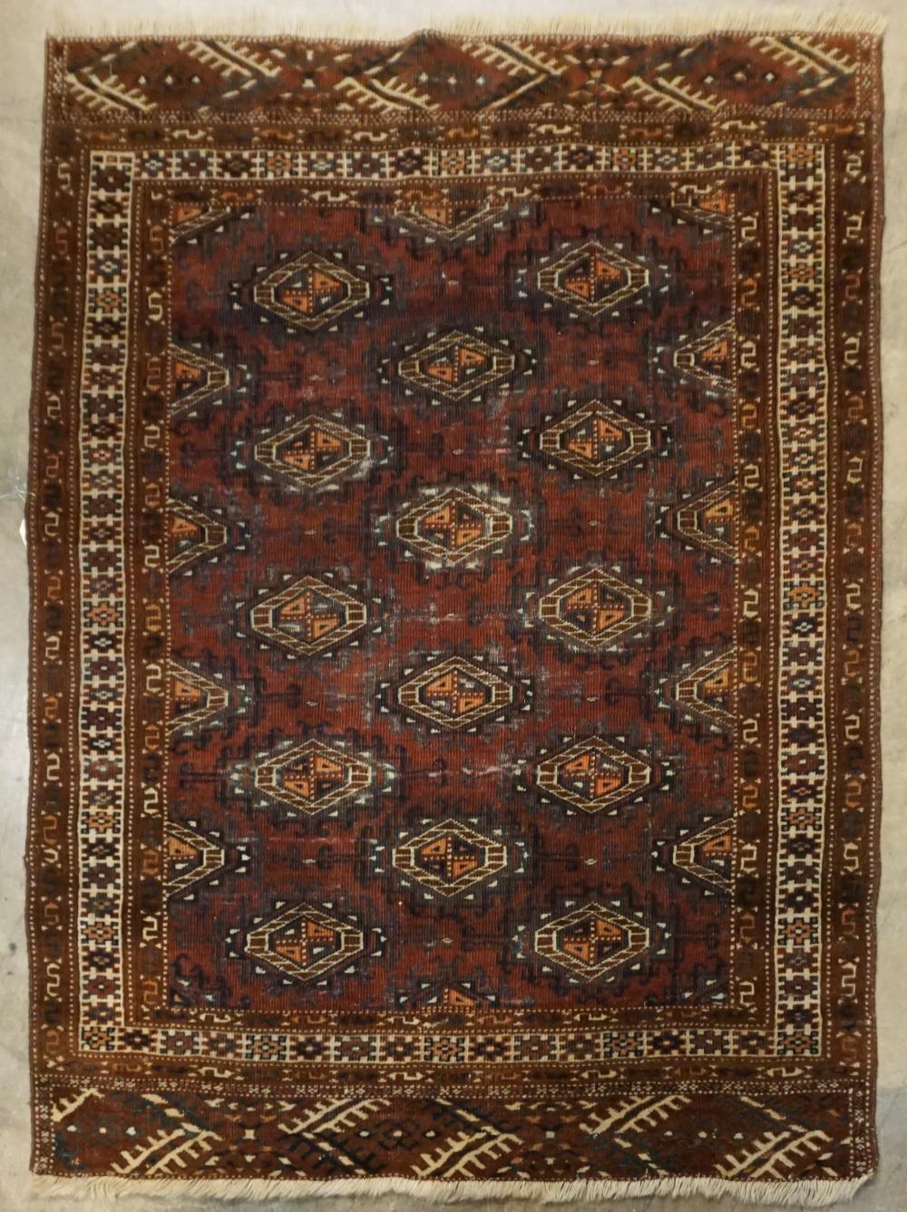 TURKOMAN RUG 4 FT 3 IN X 3 FT 32ee48