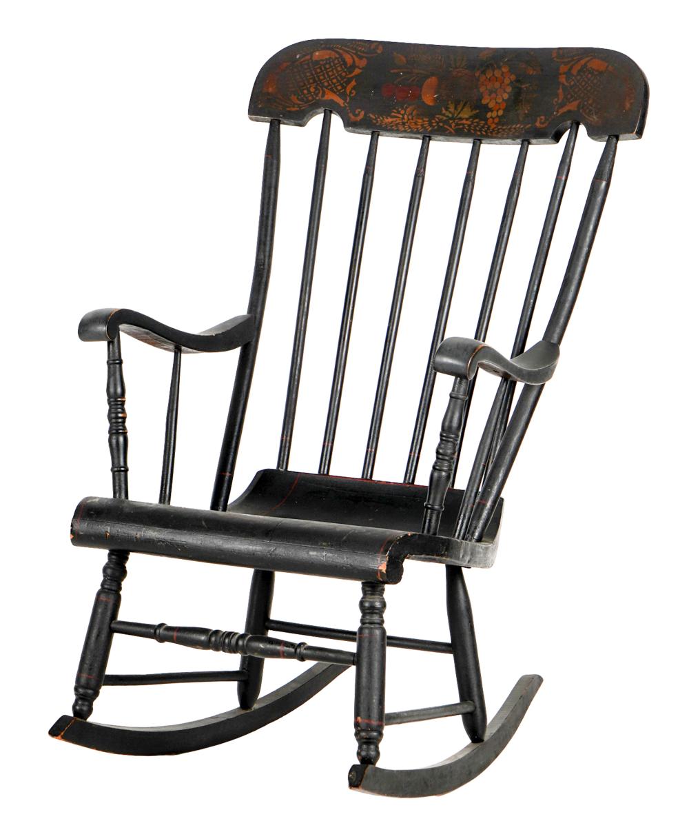 AMERICAN PAINTED ROCKING CHAIRBoston,