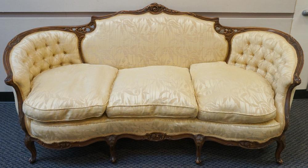 ART NOUVEAU STYLE CARVED WOOD UPHOLSTERED 32ef1e