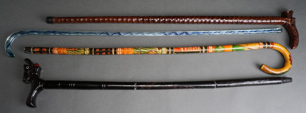 FOUR WALKING STICKS/CANESFour Walking