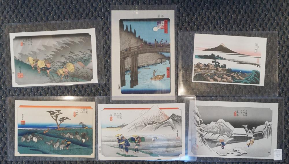 AFTER ANDO HIROSHIGE, SIX REPRODUCTION