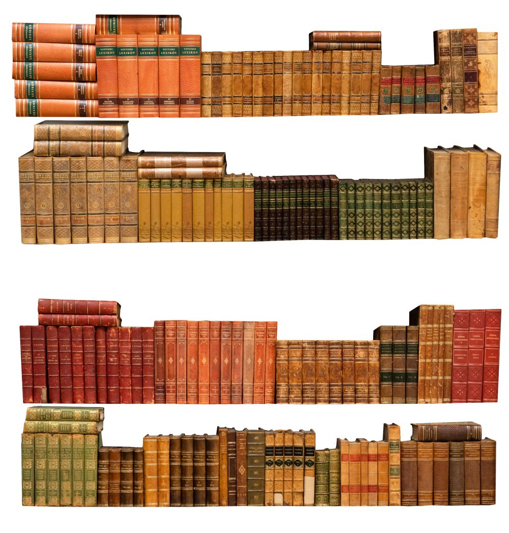 COLLECTION OF LEATHER BOUND BOOKScomprising 32f08b