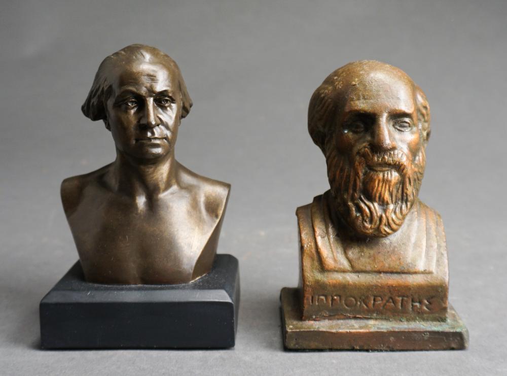 METAL AND COMPOSITE BUSTS OF HIPPOCRATES