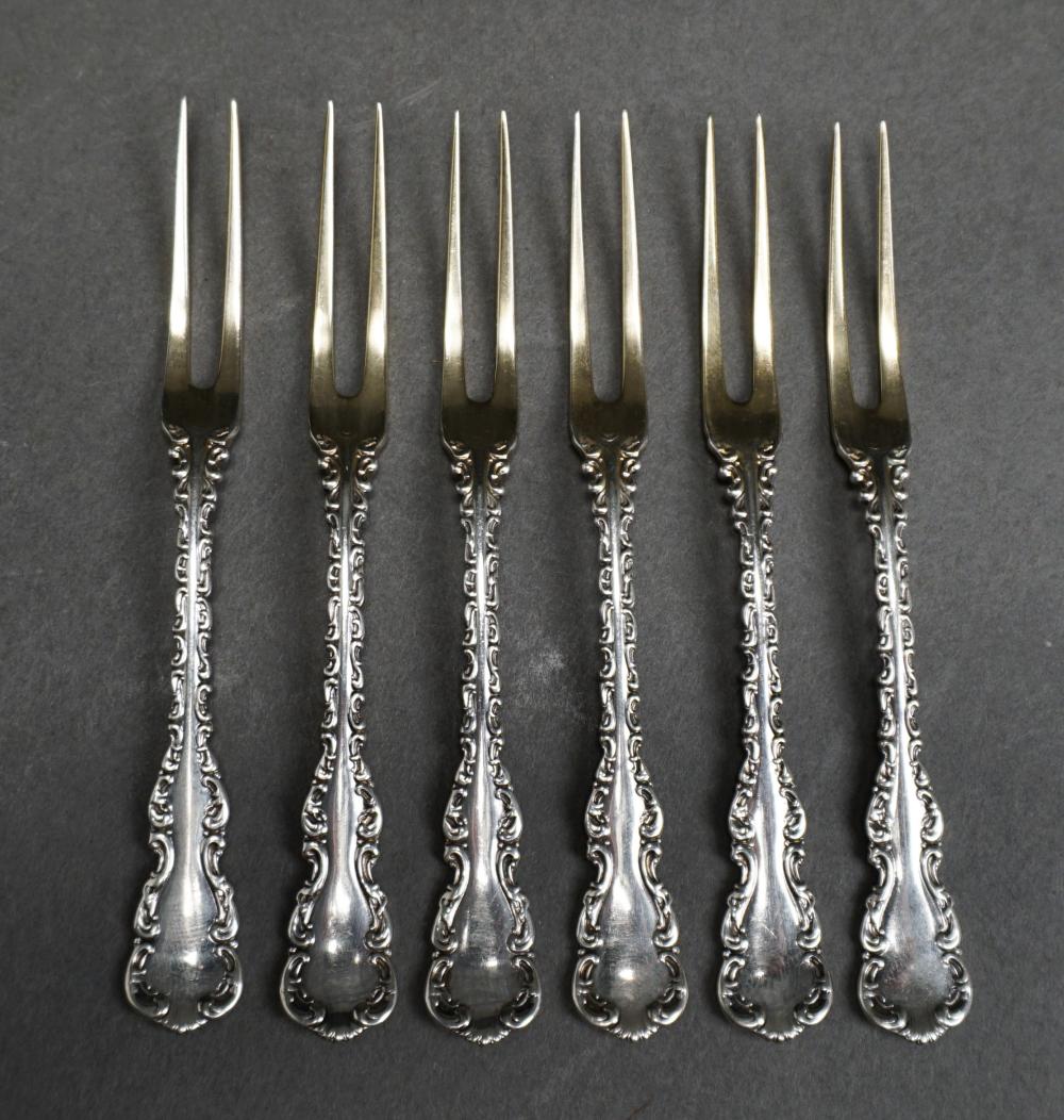 SET OF SIX WHITING PARCEL GILT 32f176