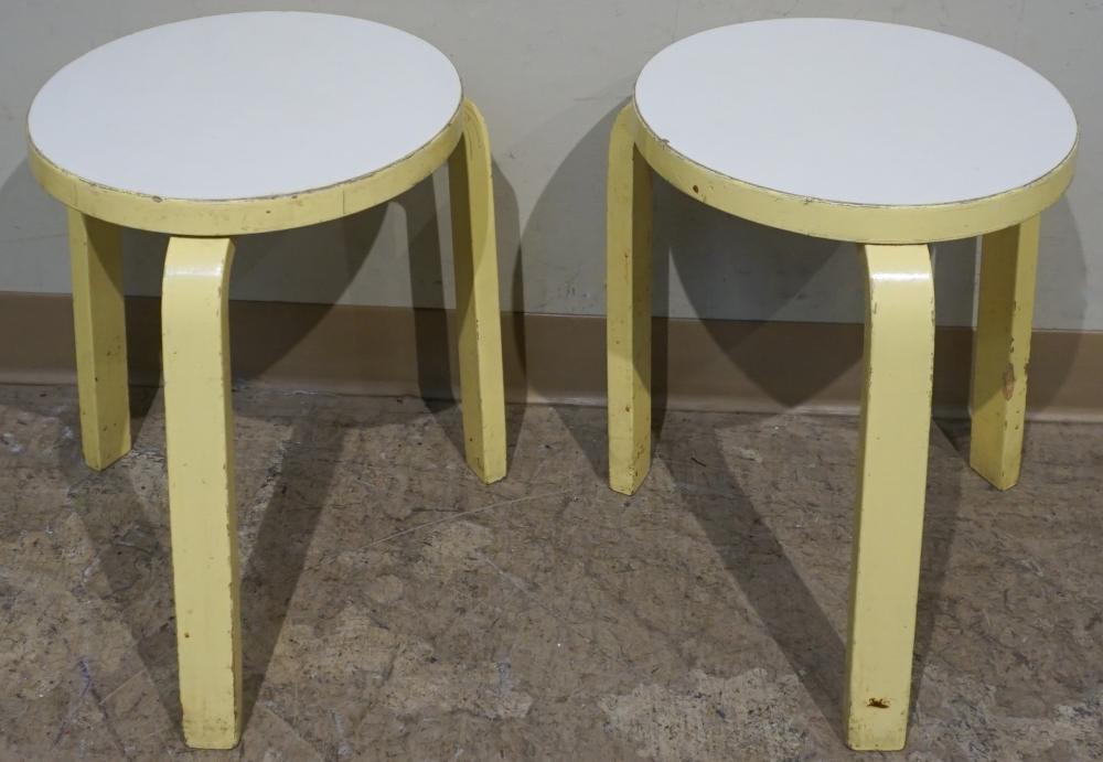 PAIR ALVAR ALTO FOR SVENSK PAINTED