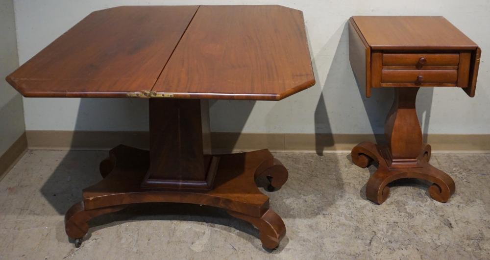 EMPIRE STYLE MAHOGANY TABLE AND 32f222