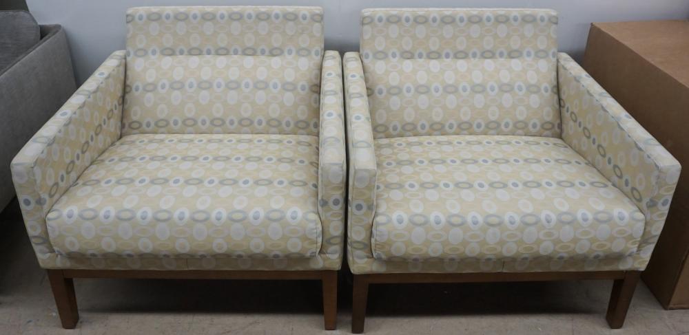 PAIR MODERNIST UPHOLSTERED CLUB 32f2ff