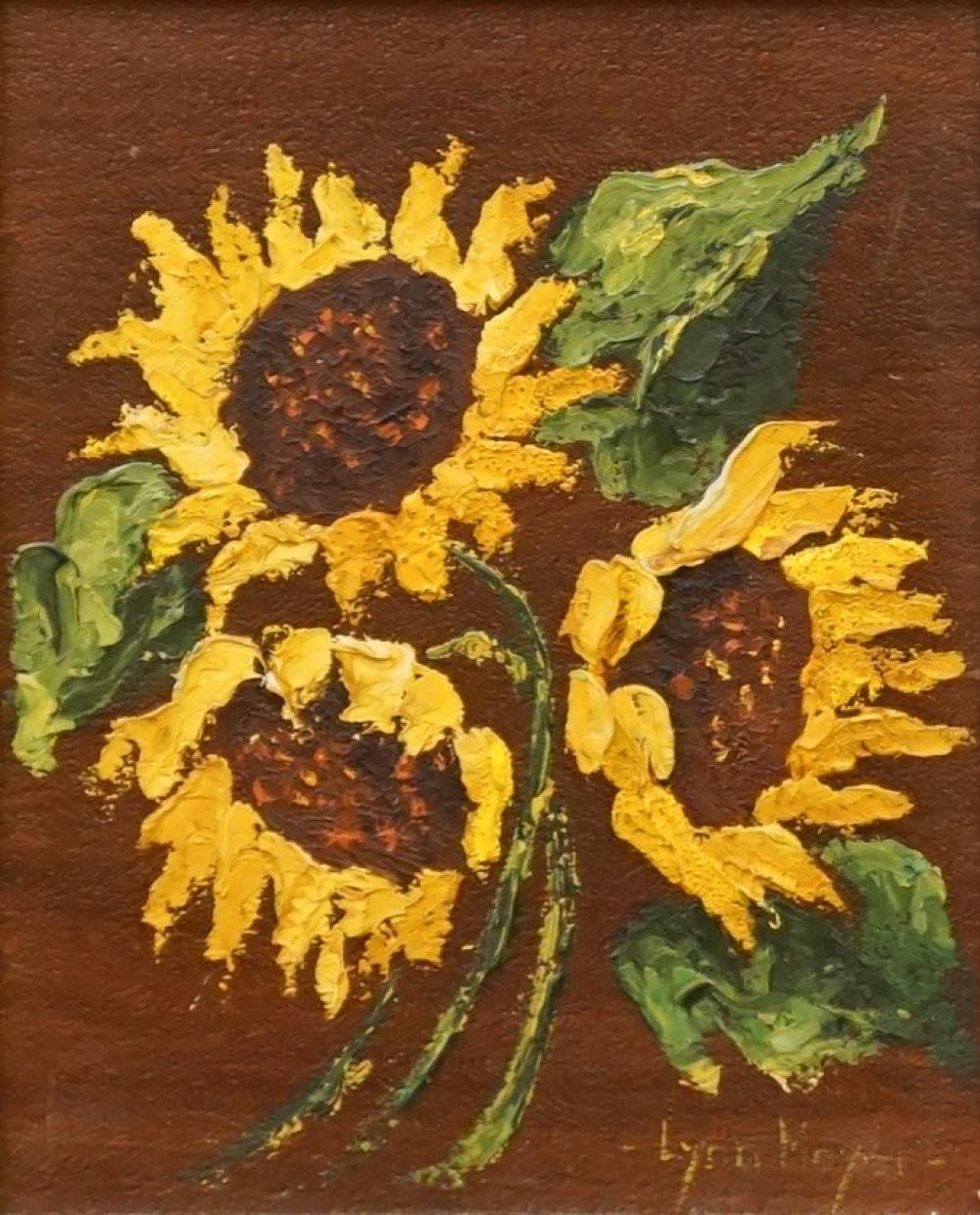 20TH CENTURY SCHOOL SUNFLOWERS  32f314