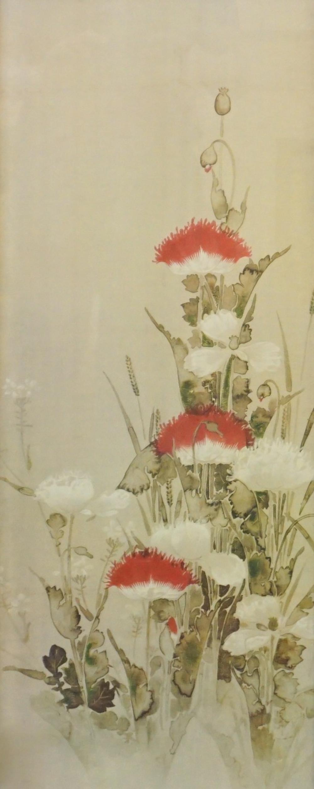 ASIAN SCHOOL 20TH CENTURY FLOWERING 32f321