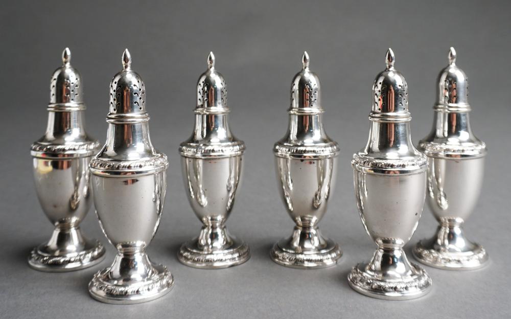 SET OF SIX ROGERS WEIGHTED STERLING