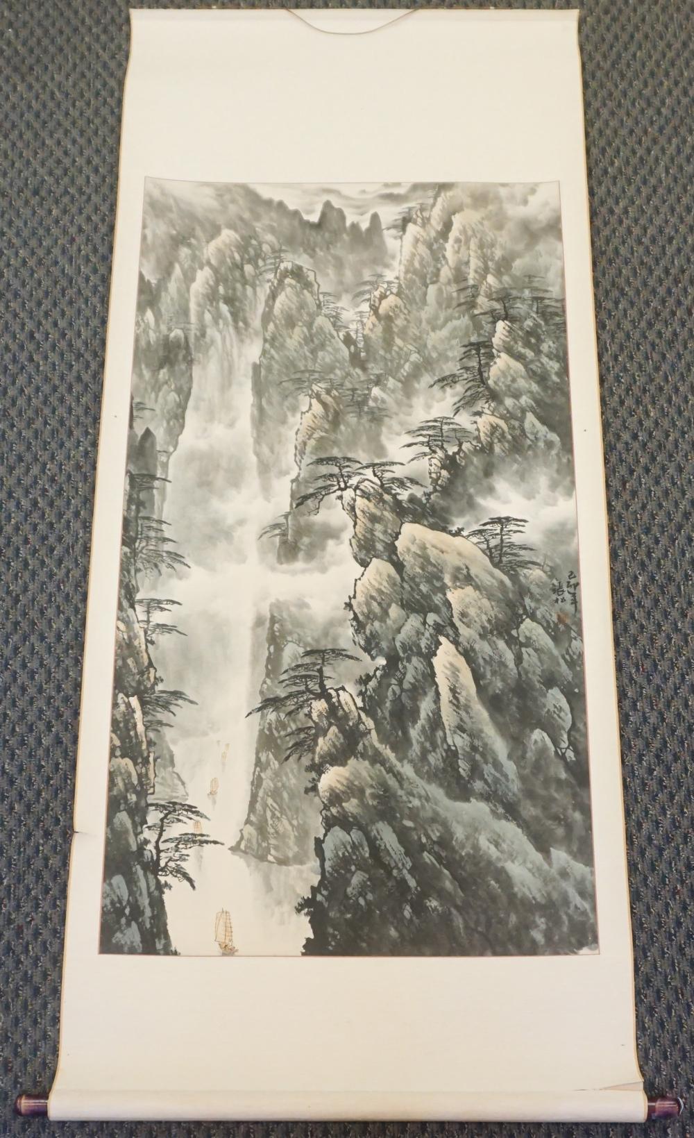 CHINESE HANGING SCROLL MOUNTAIN 32f3d2