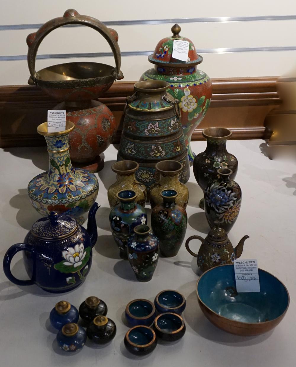 COLLECTION OF ASSORTED CLOISONNé