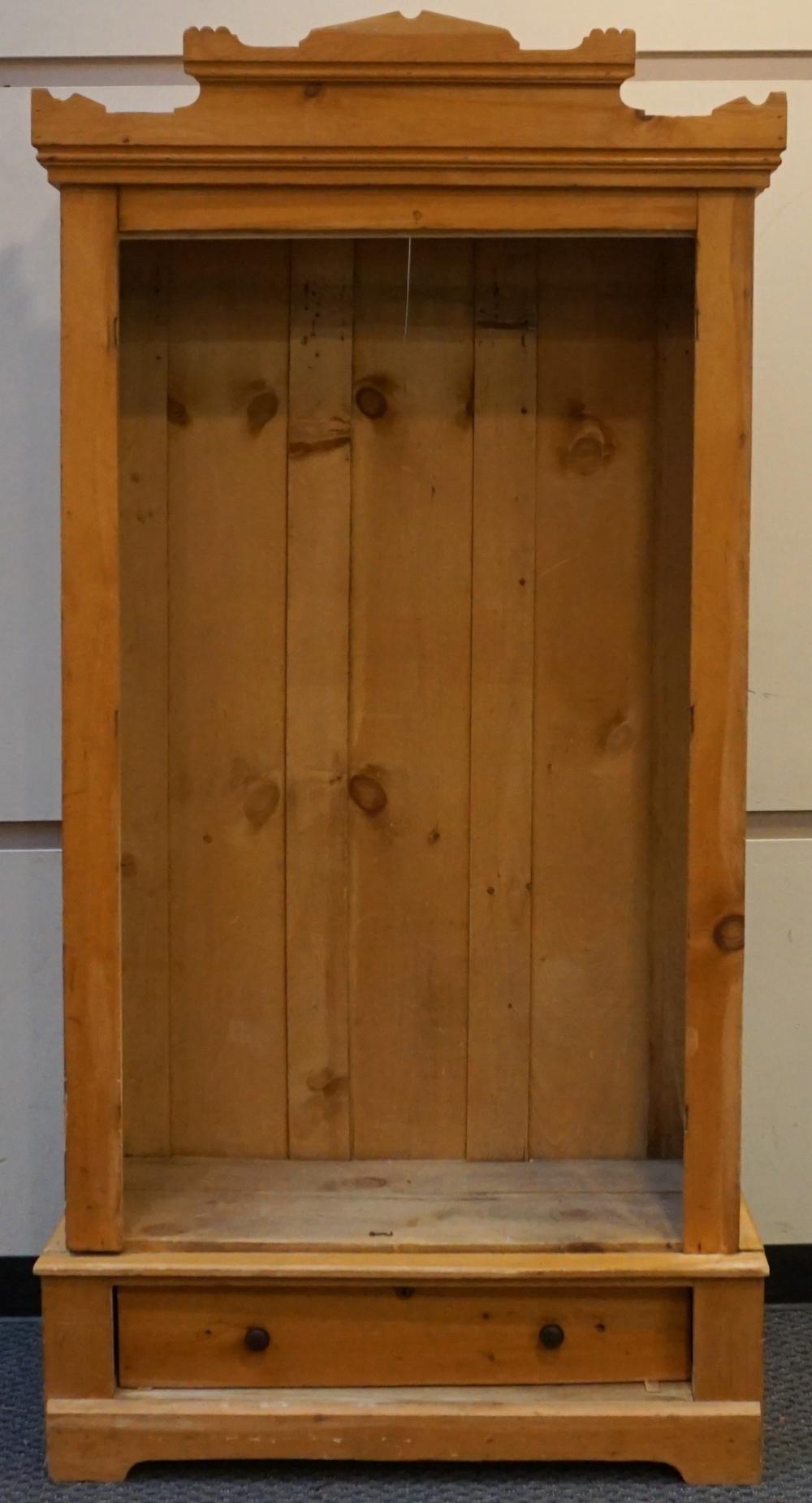 VICTORIAN STYLE PINE WARDROBE (LACKING