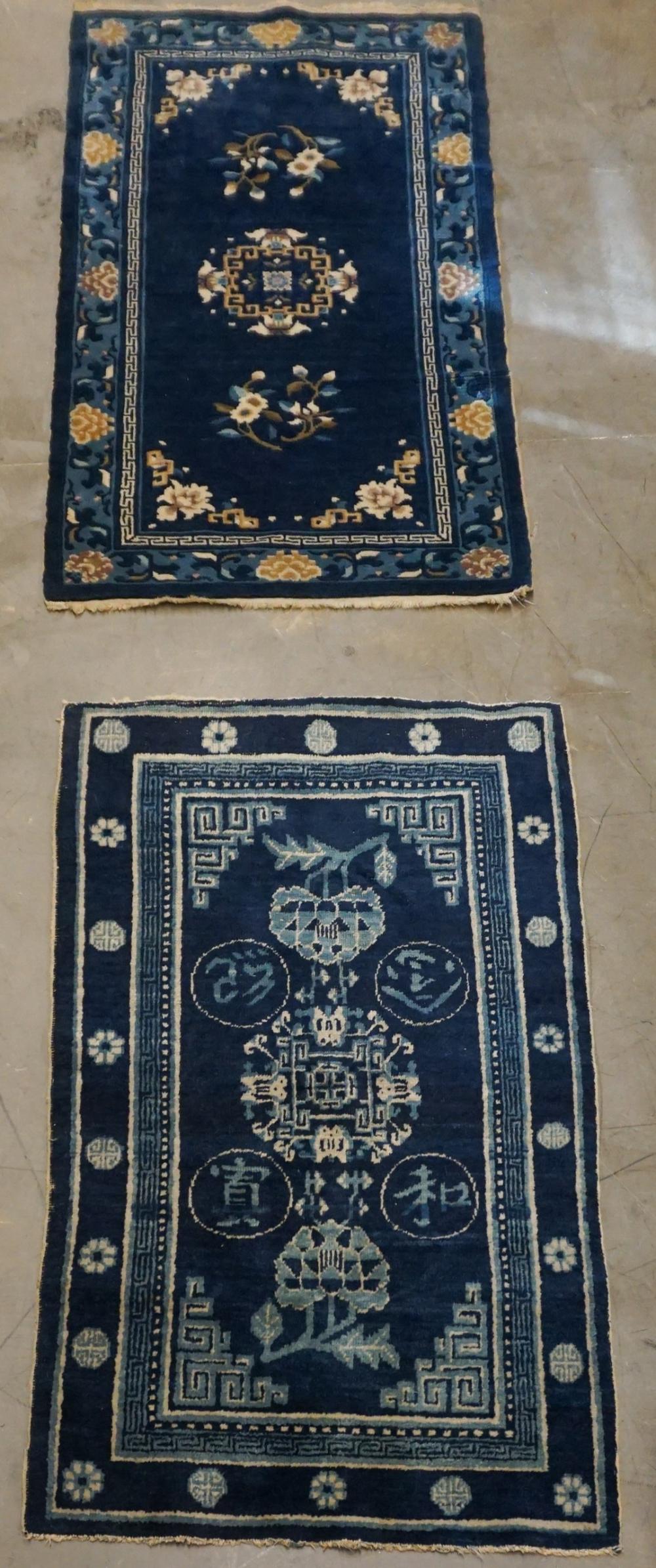 TWO CHINESE RUGS LARGER 4 FT 32f402