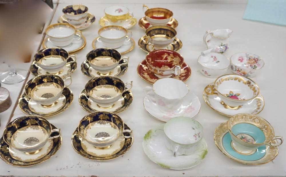 COLLECTION OF ASSORTED PORCELAIN TEACUPS