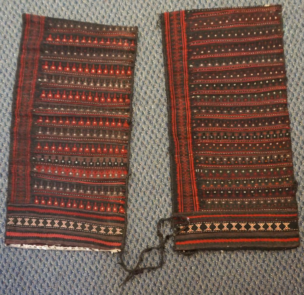 PAIR BALUCHISTAN KILIM TENT BAGS  32f445