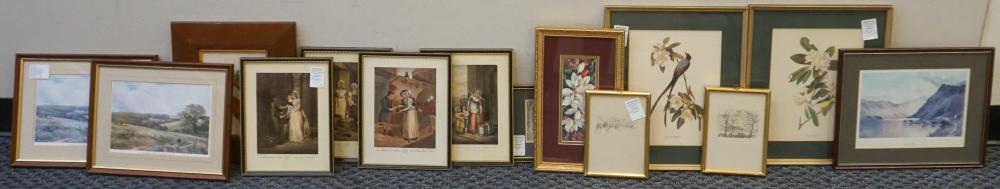 GROUP OF 14 ASSORTED FRAMED ARTWORKS  32f45c