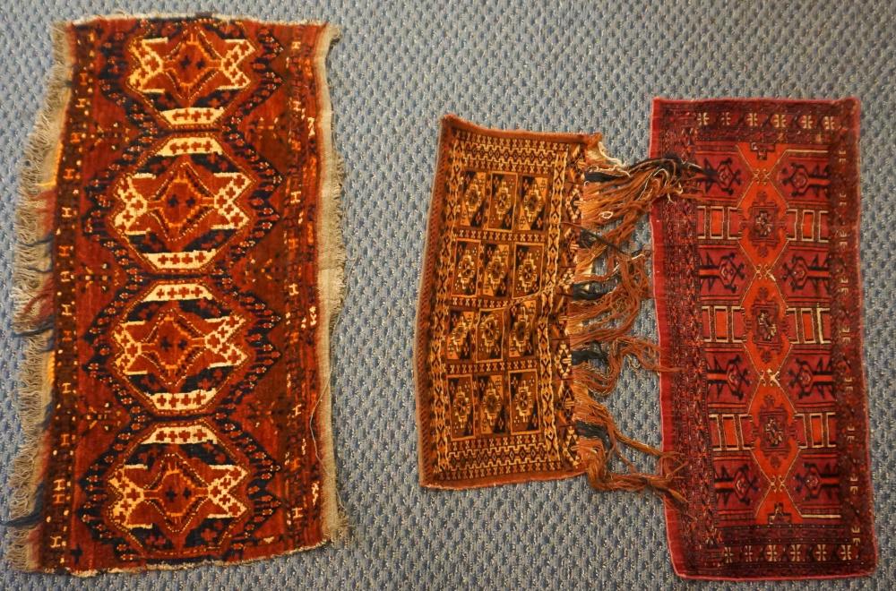 THREE TURKOMAN BAG FACES LARGEST: