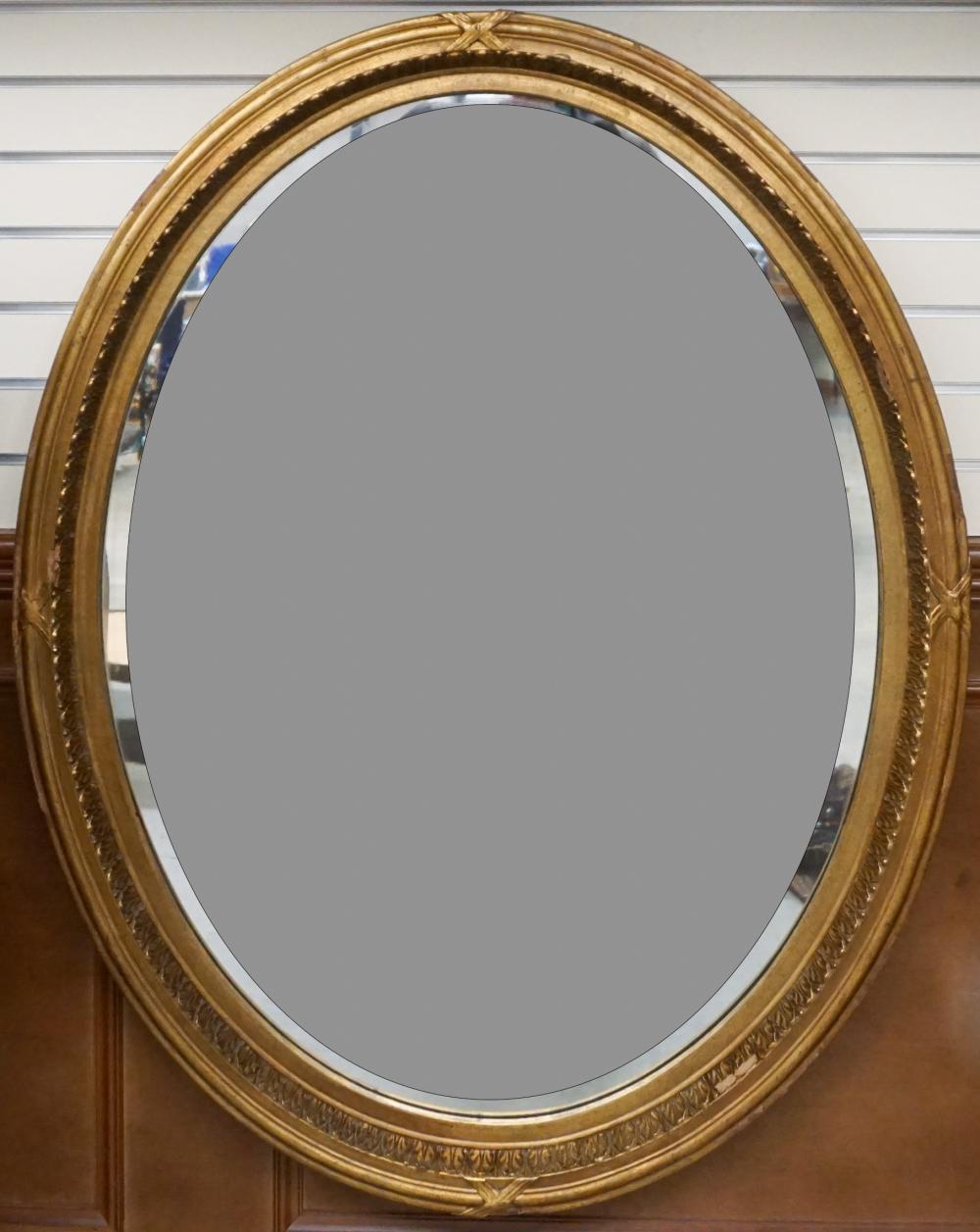 LOUIS XVI STYLE GILT GESSO MIRROR  32f4ab