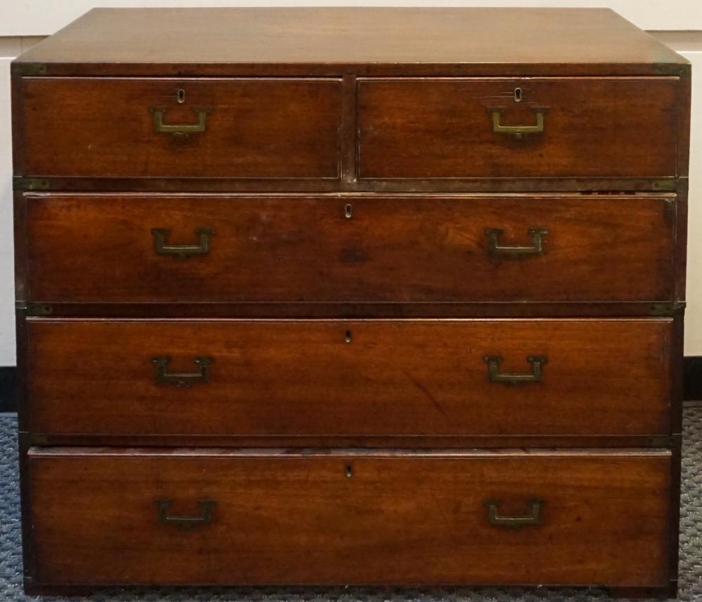 CAMPAIGN STYLE BRASS MOUNTED FRUITWOOD 32f52e