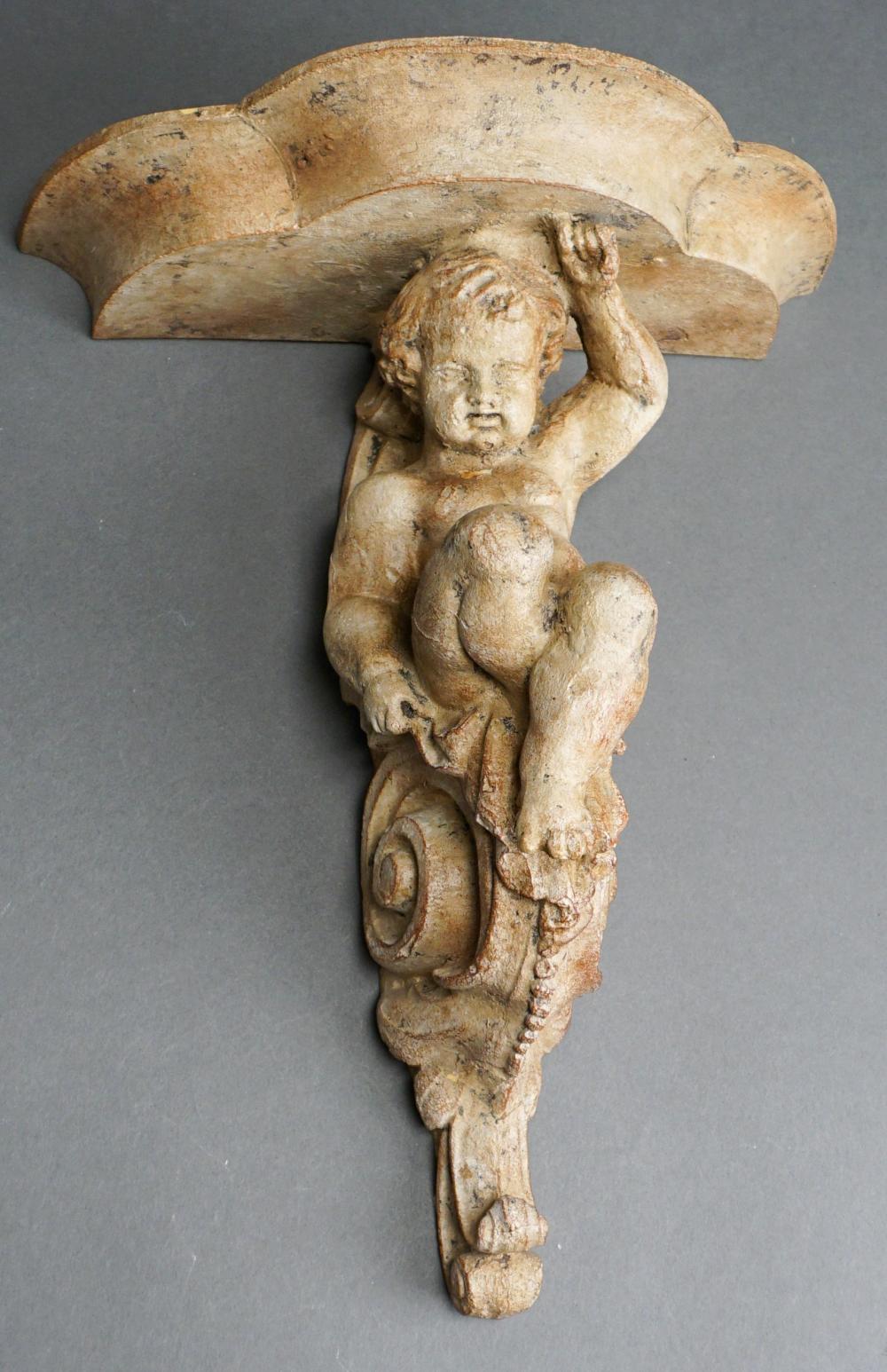 ROCOCO STYLE PUTTO-FORM CARVED