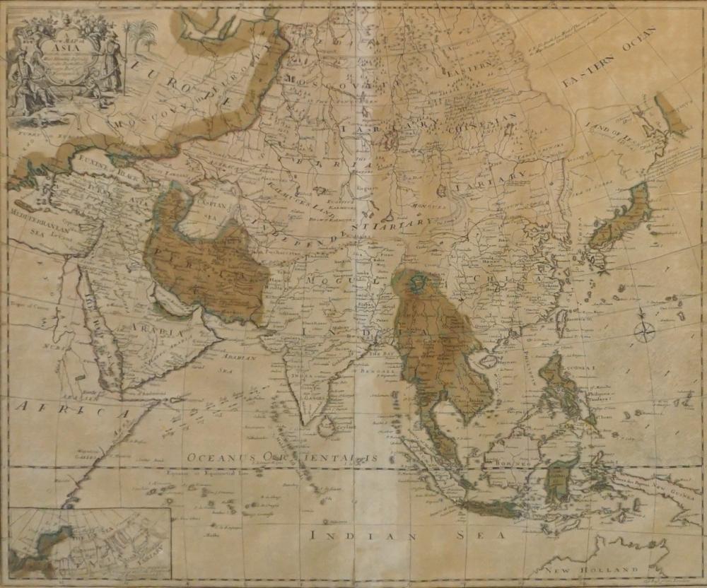 'A NEW MAP OF ASIA' BY GEORGE,
