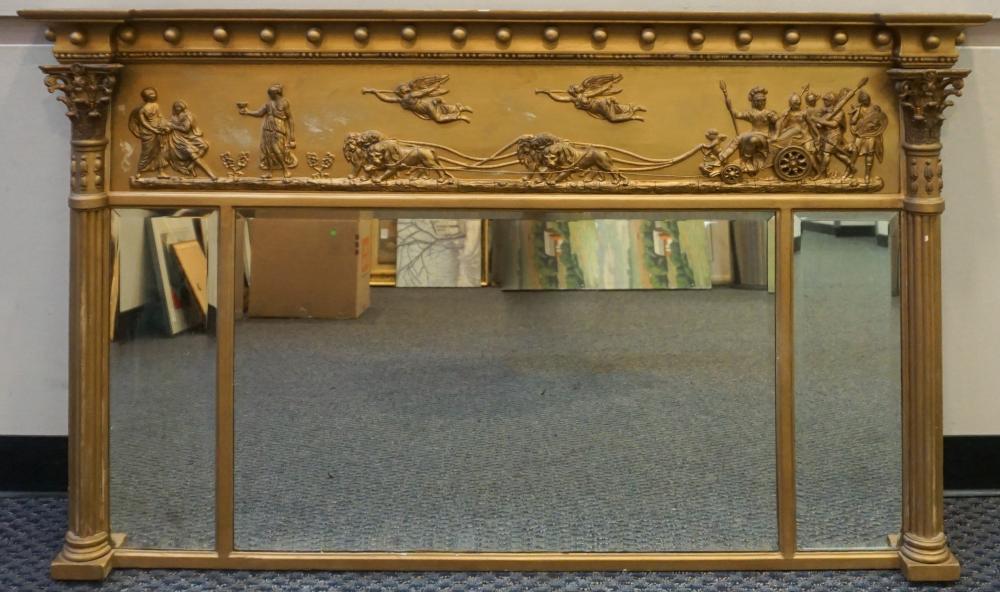 CLASSICAL GILT GESSO OVER-MANTLE