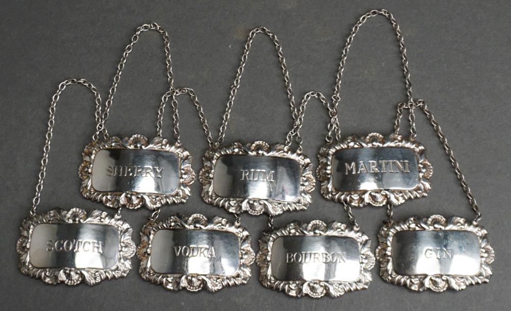 SET OF SEVEN ENGLISH STERLING SILVER