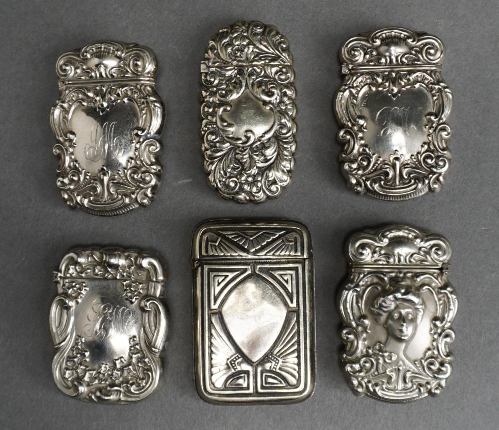 COLLECTION OF STERLING SILVER MATCHBOX