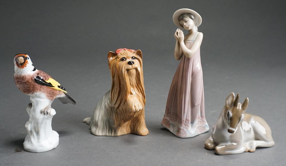 GROUP OF FOUR PORCELAIN FIGURES 32f5f7