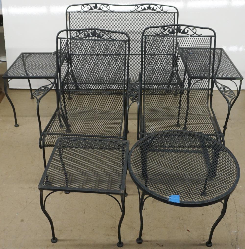 BLACK PAINTED WROUGHT IRON 11 PIECE 32f657