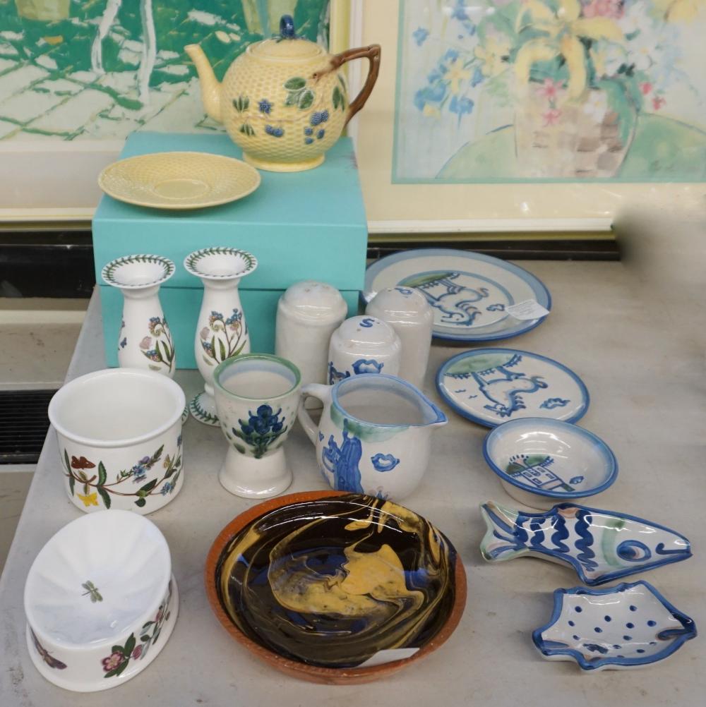 GROUP OF ASSORTED CERAMICS INCLUDING  32f661