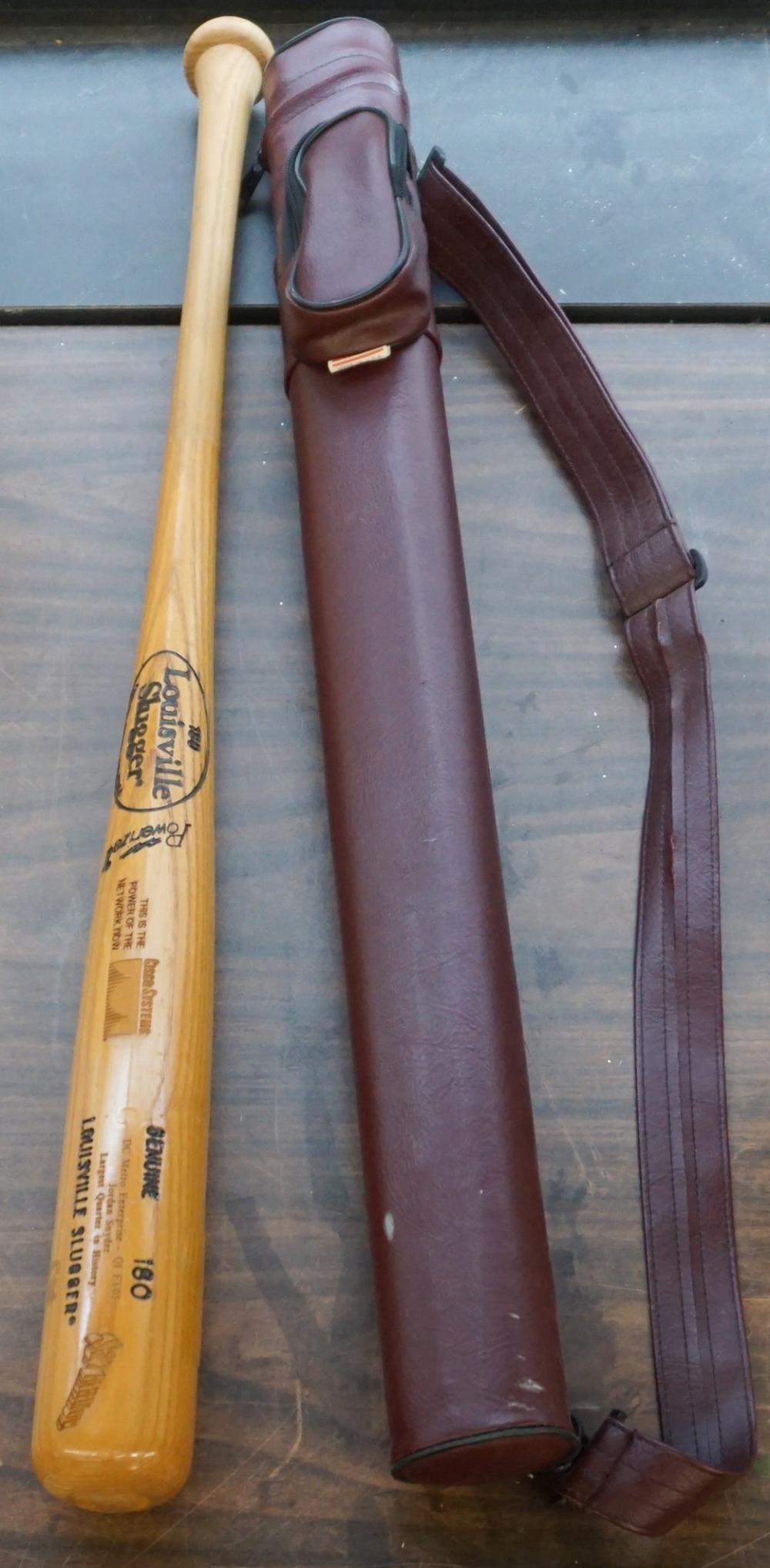 POOL CUE IN CASE AND LOUISVILLE SLUGGER