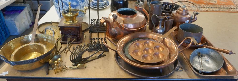 COLLECTION OF COPPER AND BRASS