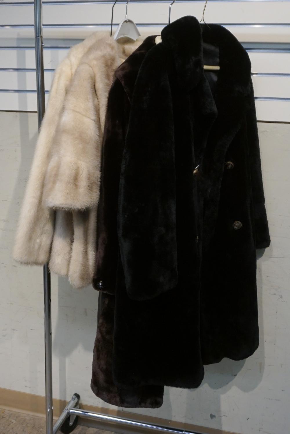 TWO FAUX FUR JACKETS AND TWO MINK 32f6ab