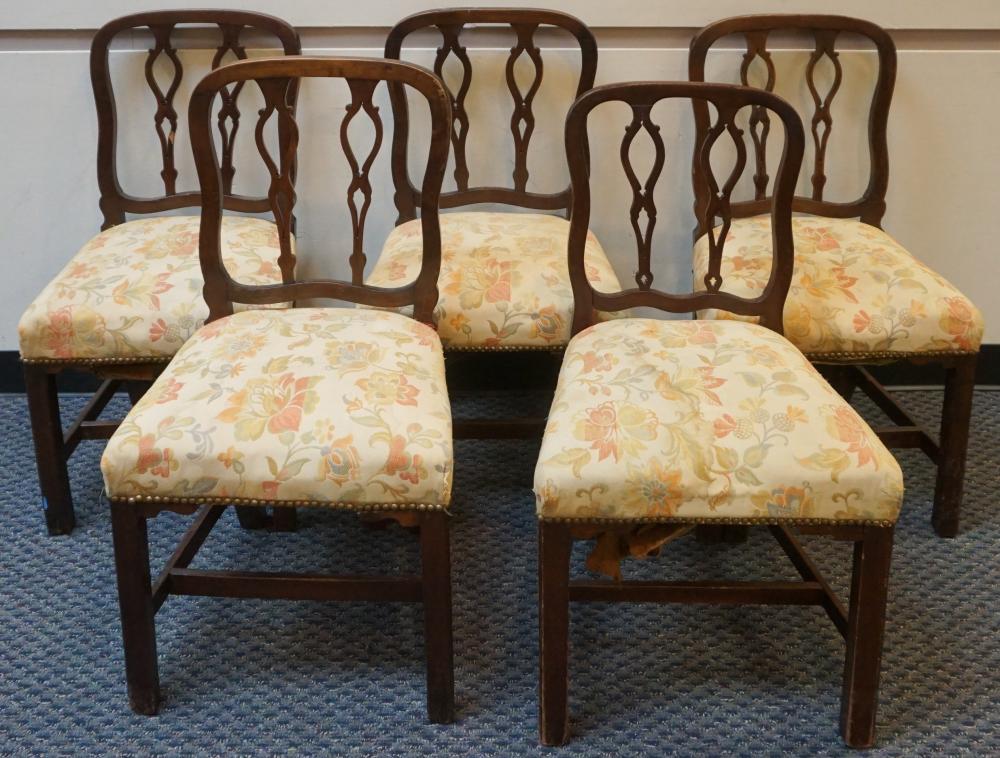 SET OF FIVE GEORGE III MAHOGANY 32f6a7