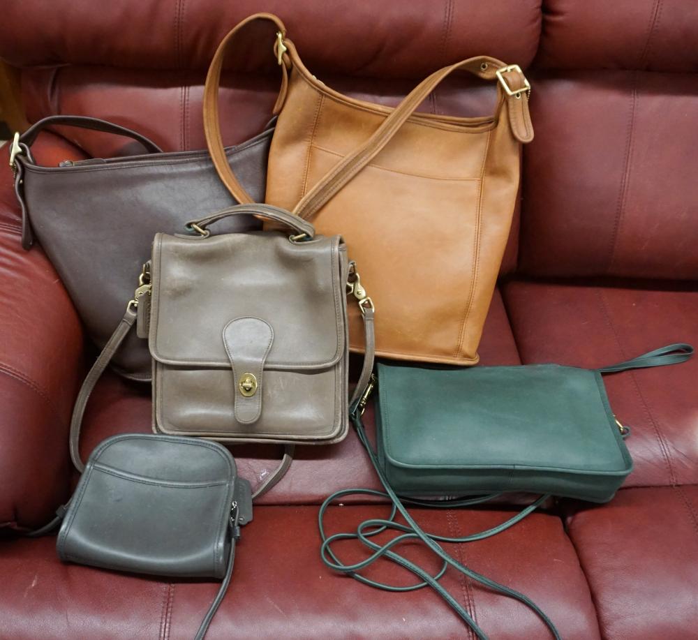 COLLECTION OF FIVE COACH PURSESCollection 32f6b6