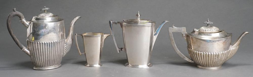 TWO TWO-PIECE SILVERPLATE PARTIAL TEA