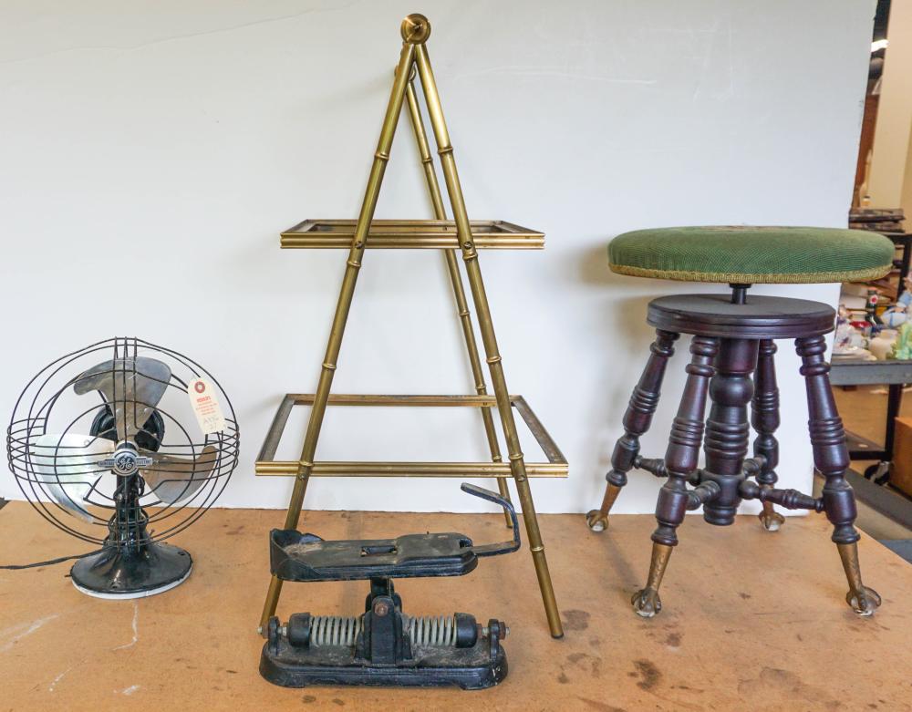 REGENCY STYLE BRASS TWO TIER SIDE TABLE