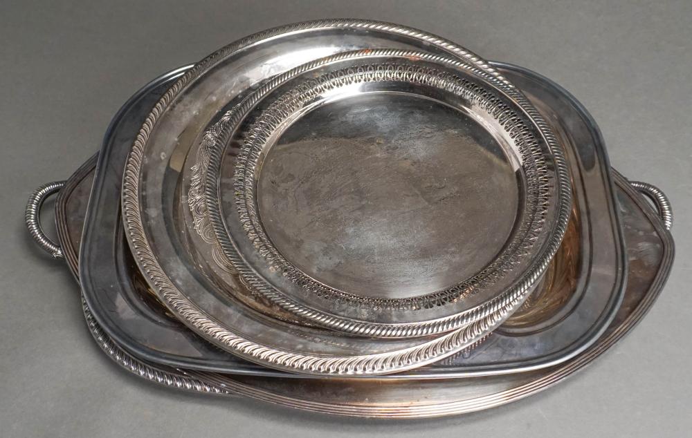 COLLECTION WITH FIVE SILVERPLATE