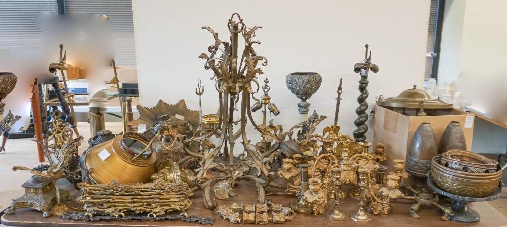 COLLECTION OF BRASS, COPPER AND