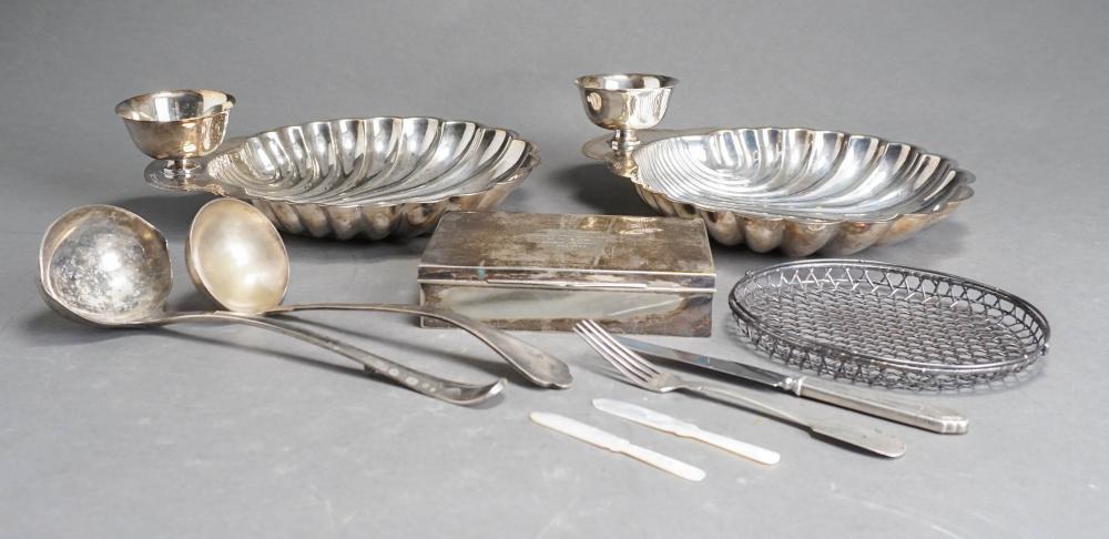 GROUP OF ASSORTED WHITE METAL AND