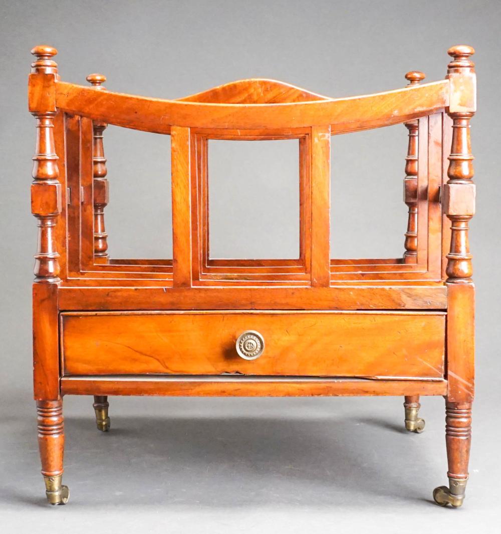 GEORGE III STYLE MAHOGANY MAGAZINE