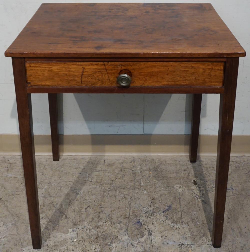 GEORGE III MAHOGANY SINGLE DRAWER 32d099