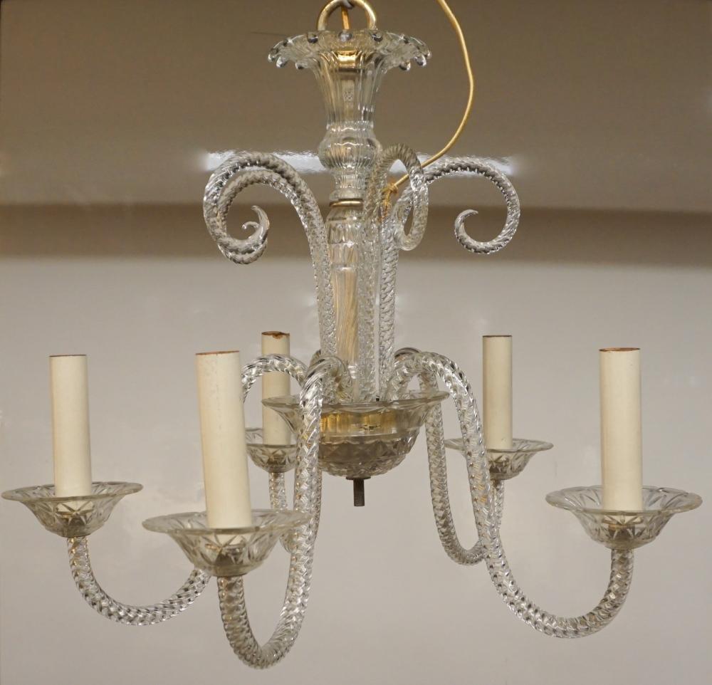 VENETIAN TYPE CRYSTAL FIVE-LIGHT